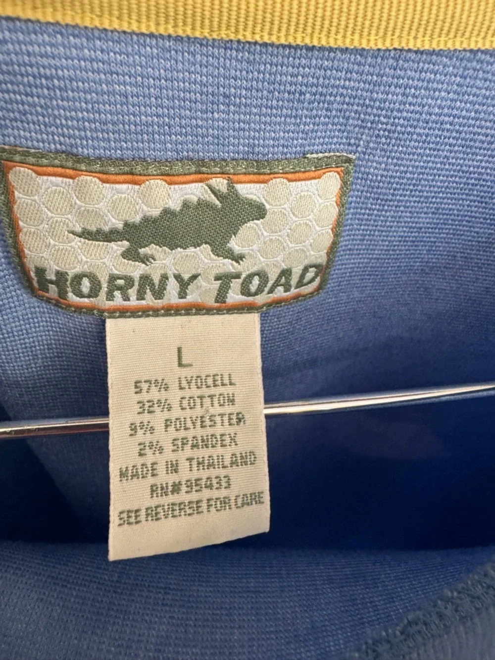 Vintage Horny Toad (Toad&Co) Men's Blue Short Sleeve Shirt Size Large - Picture 5 of 5